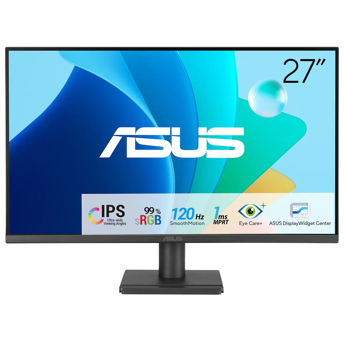 ASUS VA279HG – GAMING 27″ FHD – 1MS – DALLE IPS – 120HZ – ADAPTIVE-SYNC – HDMI/VGA – BLACK