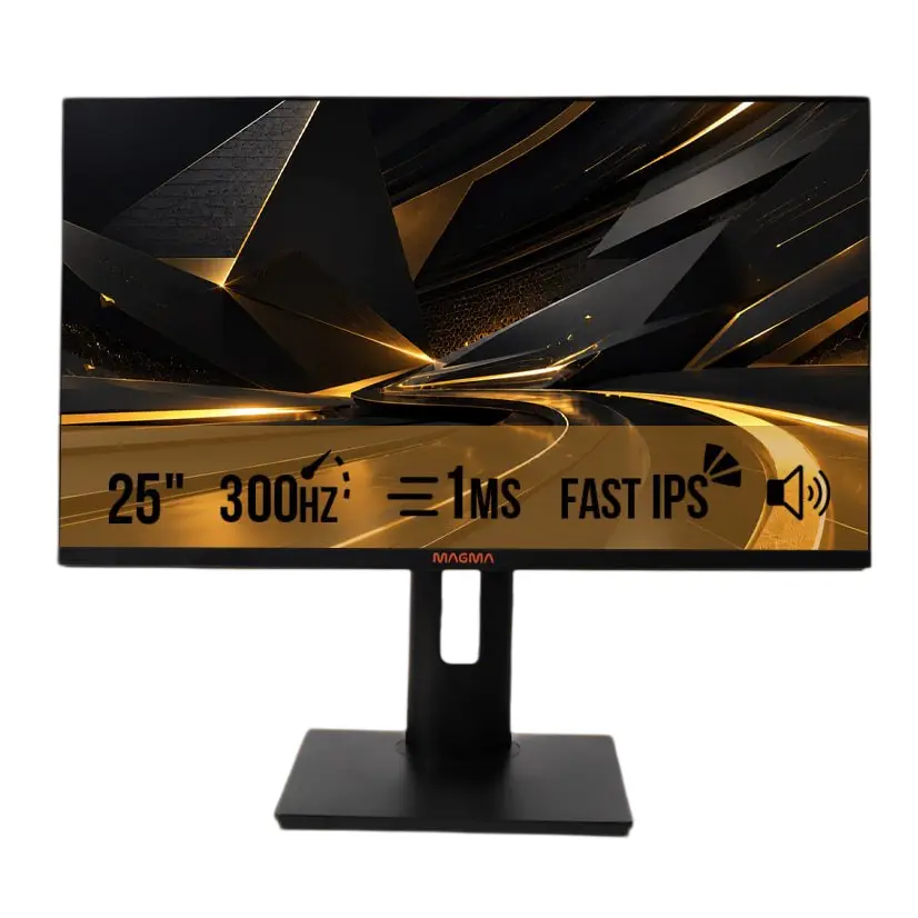 MAGMA MG25GMG – ECRAN 25″ – FULL HD – FAST IPS – 300HZ – 1MS – HDR – RGB – HAUT-PARLEURS – HDMI / DP 1.4 – PIED AJUSTABLE – BLACK