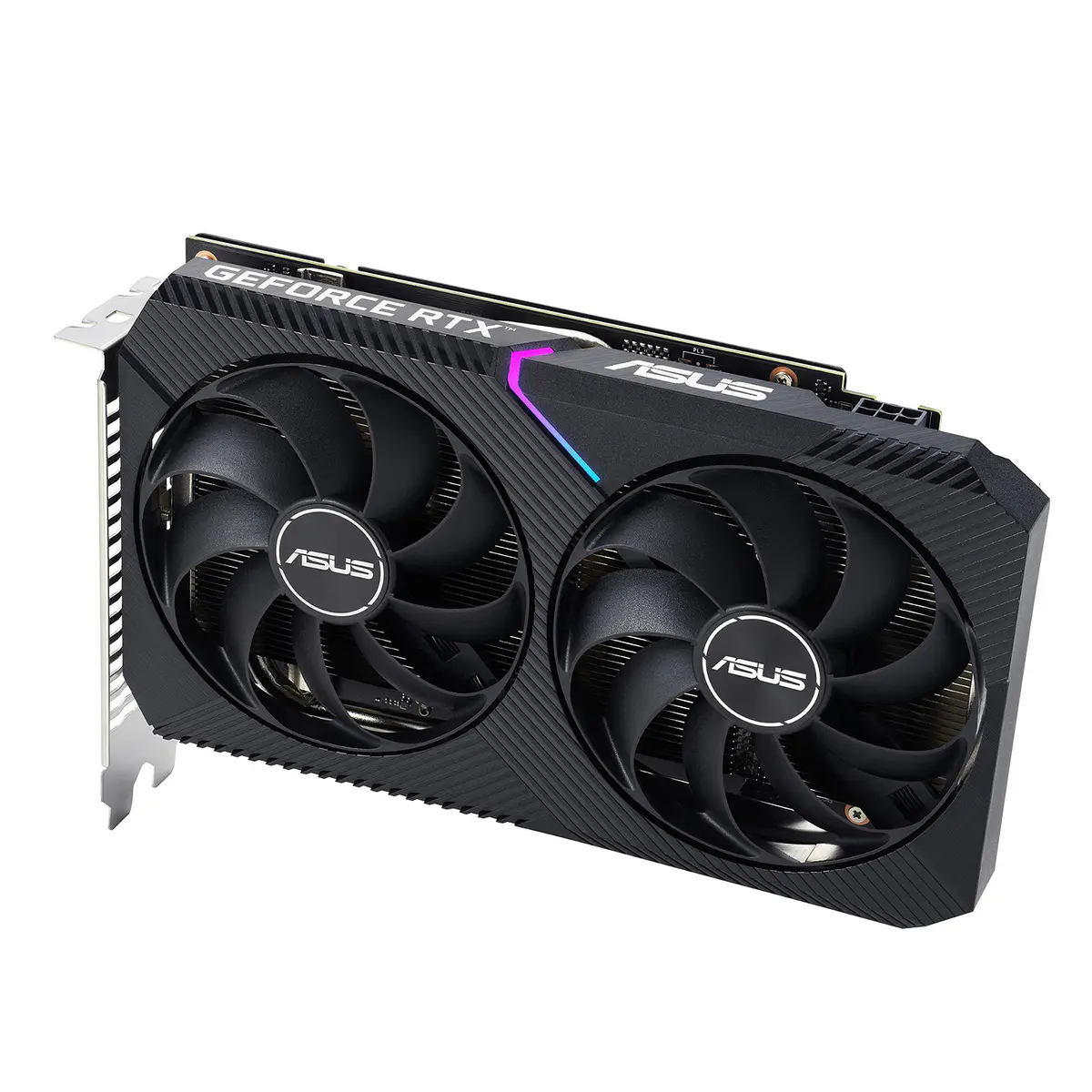 ASUS DUAL GEFORCE RTX 3050 V2 OC – 8GB GDDR6 – PCI EXPRESS – DLSS 4 – RAY TRACING – HDMI/DISPAY – 2 X FANS – BLACK