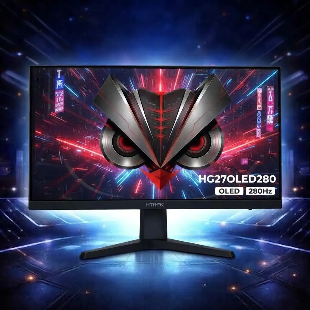 HYBROK HG27OLED280 – ÉCRAN GAMING OLED 27″ – 2K QHD – 280HZ – 0,03MS – HDMI / DISPLAYPORT / USB-C – VESA – BLACK