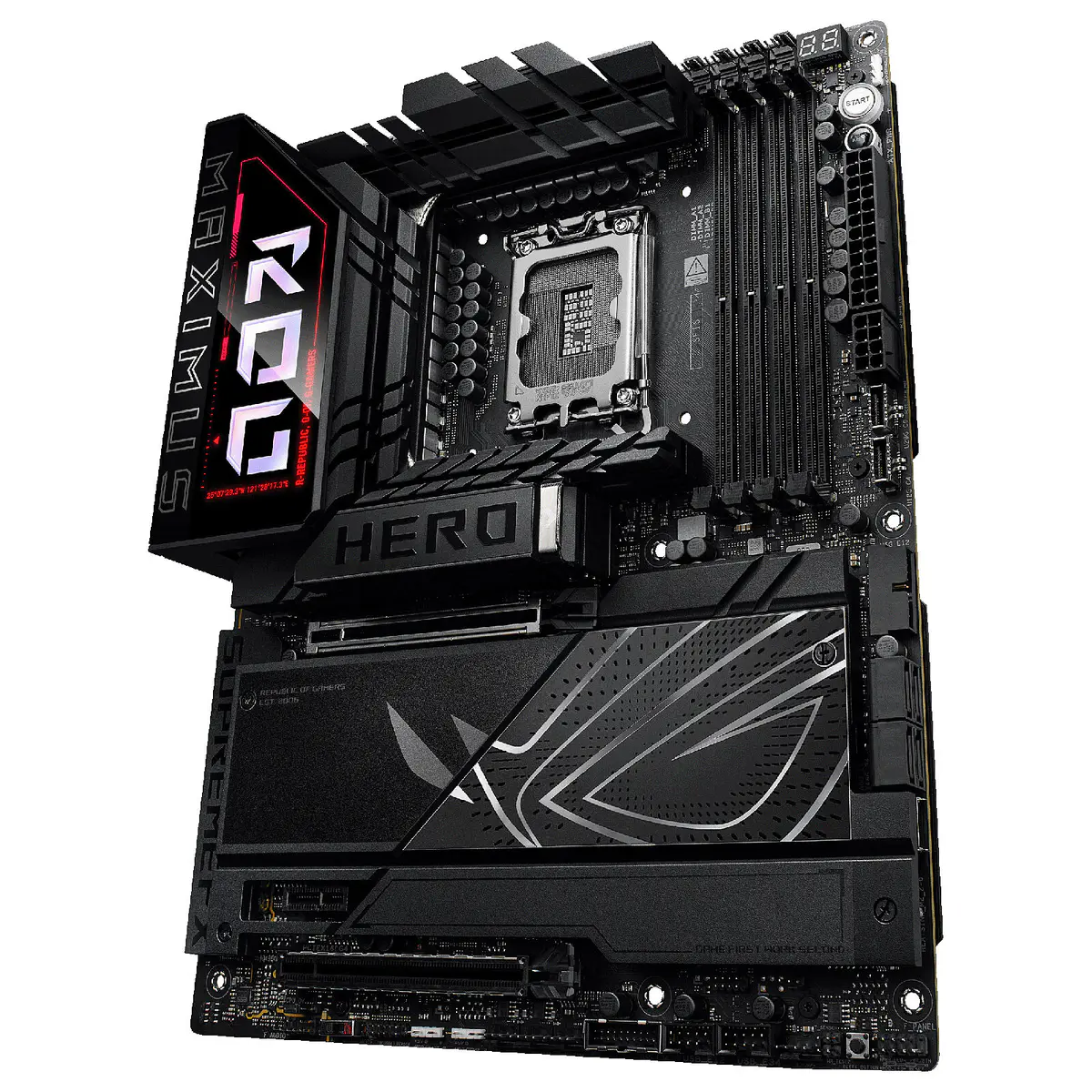 ASUS ROG MAXIMUS Z890 HERO – ATX SOCKET INTEL LGA1851 – 4X DDR5 – M.2 PCIe 5.0 – PCI-E 5.0 X16 – WIFI 7 – BLUETOOTH 5.4 – BLACK
