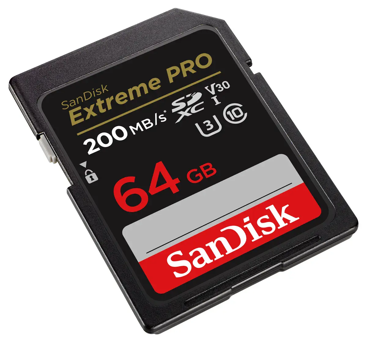 SANDISK EXTREME PRO 64GB – CARTE SDXC UHS-I – VIDEO 4K UHD – 200MO/S LECTURE – BLACK