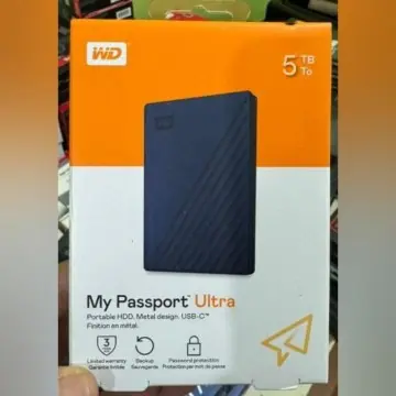 WD MY PASSPORT ULTRA 5TB – DISQUE DUR HDD USB 3.0 – ULTRA FAST – PORTABLE – USB-C – ORIGINAL -BLACK