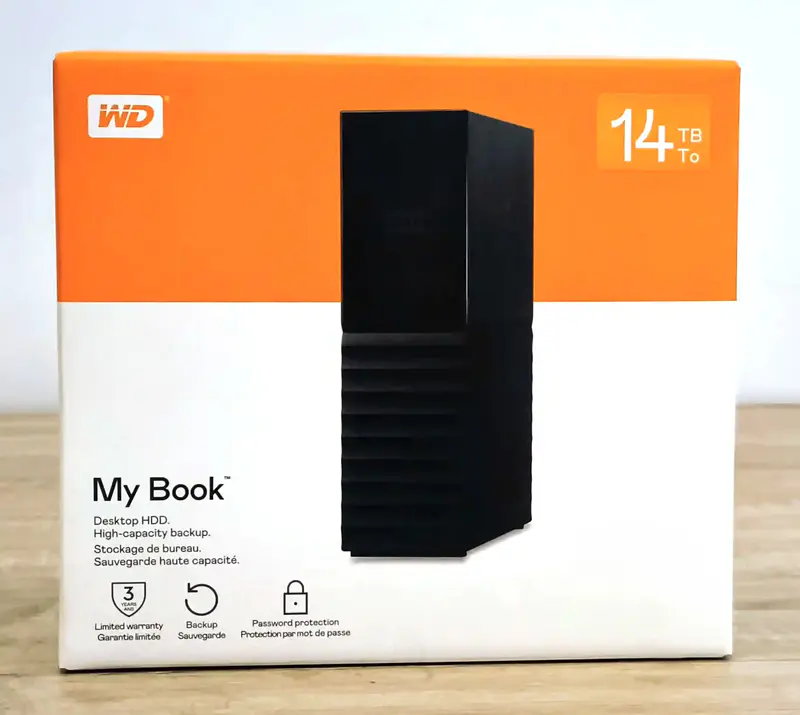 WD MY BOOK 14 TB – DISQUE DUR EXTERNE DESKTOP HDD 3.5″ – USB 3.0 – BACKUP HAUTE CAPACITÉ – BLACK