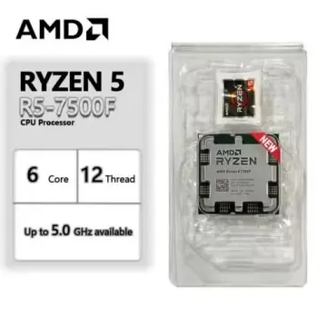 PROCESSEUR AMD RYZEN 5 7500F – SOCKET AM5 – 6-CORE – 12-THREADS – 5.2GHZ – APK TRY AVEC VENTILO