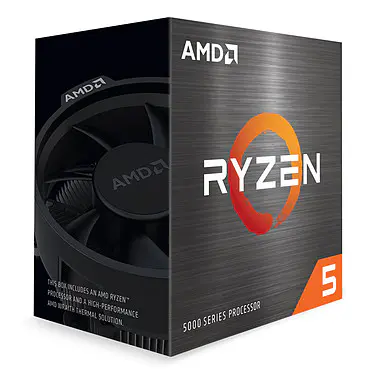PROCESSEUR AMD RYZEN 5 5600X – SOCKET AM4 – 6 CORE – 12 THREADS – 4.6 GHZ – 32 Mo -TRAY