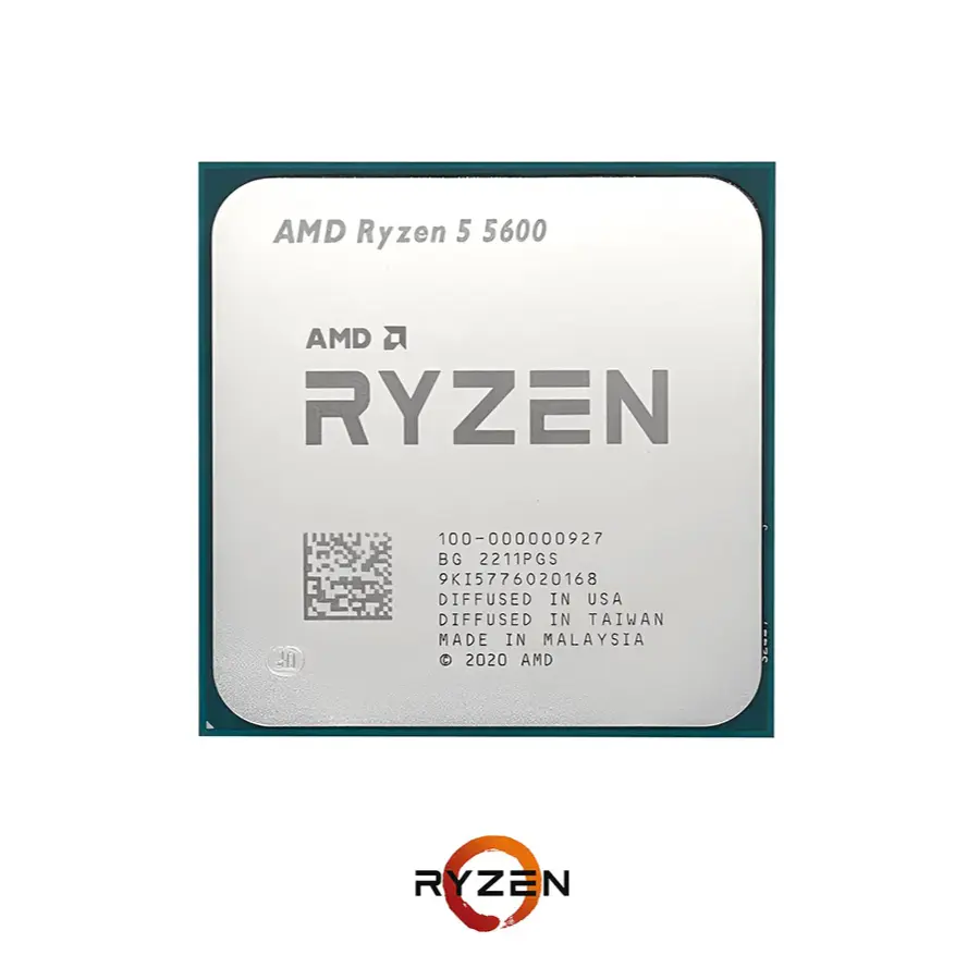 PROCESSEUR AMD RYZEN 5 5600 – 6 CORE – 12 THREADS – 4.4 GHZ – SOCKET AM4 GAME – CACHE 35 MO – TRY