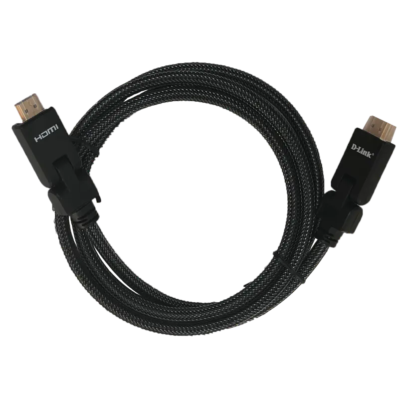 D-Link HCB-4AABLBR-30 Câble HDMI 2.0 Avec Connecteur À 180 Degrés – 30M