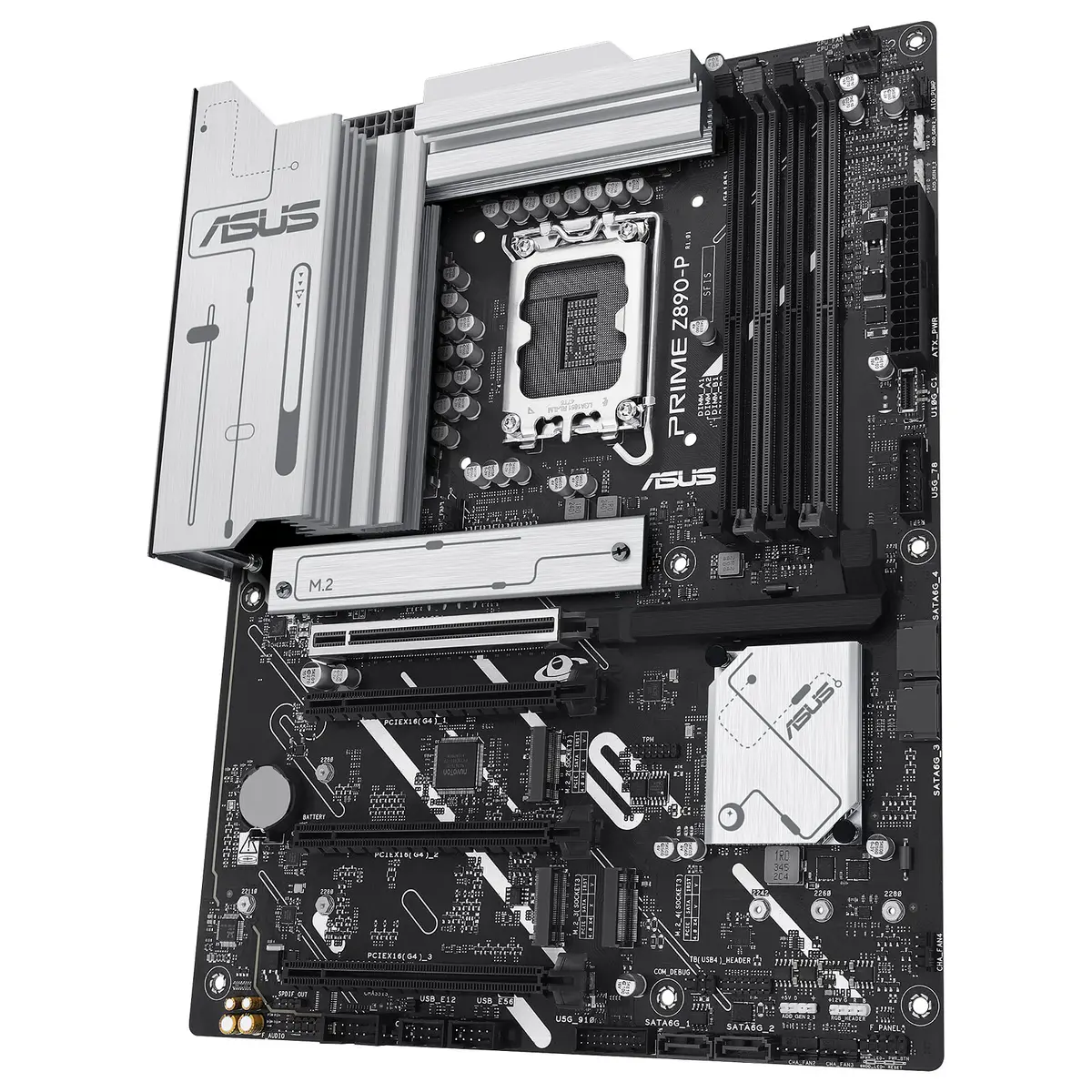 ASUS PRIME Z890-P – CARTE MÈRE ATX – SOCKET LGA 1851 – CHIPSET INTEL Z890 – DDR5 – PCIE 5.0 – M.2 – THUNDERBOLT 4 – BLACK