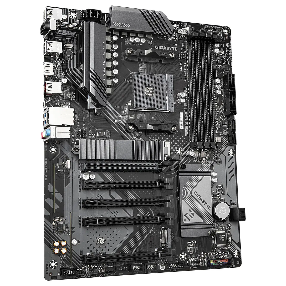 GIGABYTE B550 EAGLE WIFI6 – CARTE MÈRE ATX – SOCKET AM4 – 4 x DDR4 – 2 x DDR4 – 2 x M.2 NVMe – WIFI 6 – PCIe 4.0 – BLACK