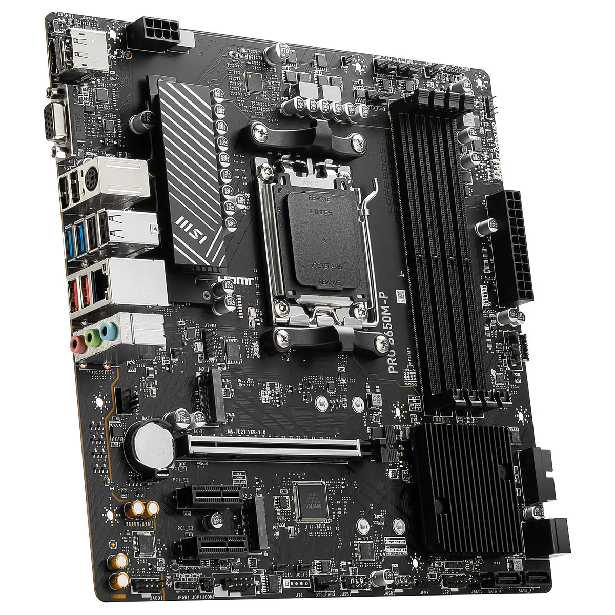 MSI PRO B650M-P – CARTE MÈRE MICRO-ATX – SOCKET AM5 – CHIPSET AMD B650 – DDR5 – M.2 – PCI EXPRESS – BLACK