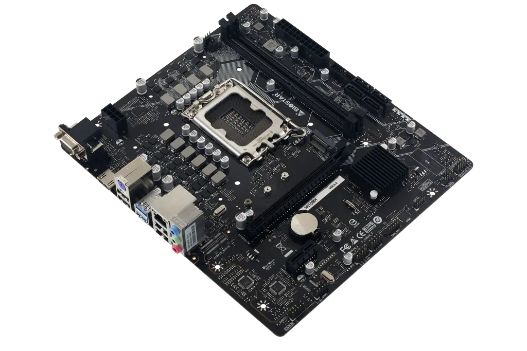 BIOSTAR H610 MHP – LGA 1700 – UATX – 2 X DDR4 – USB 3.2 – HDMI VGA – 1 X PCIe 3.0 –