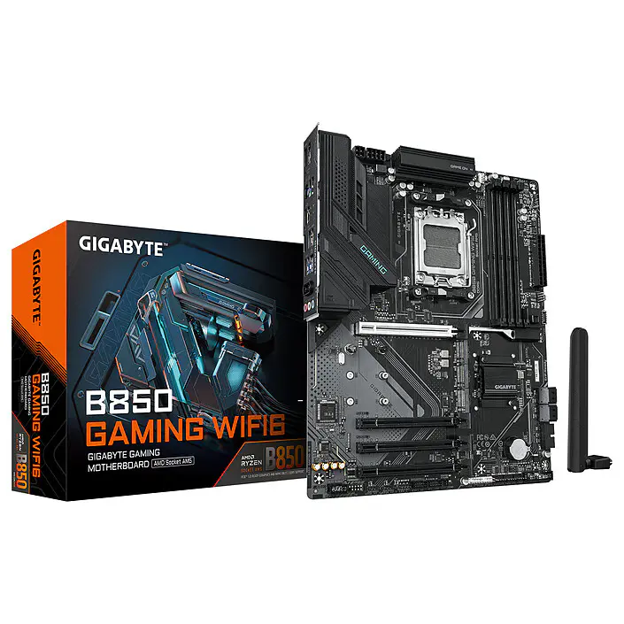 GIGABYTE B850 GAMING WIFI6 – CARTE MÈRE ATX – 4 x DDR5 – SOCKET AM5 – 3 x M.2 – WI-FI 6 – BLACK