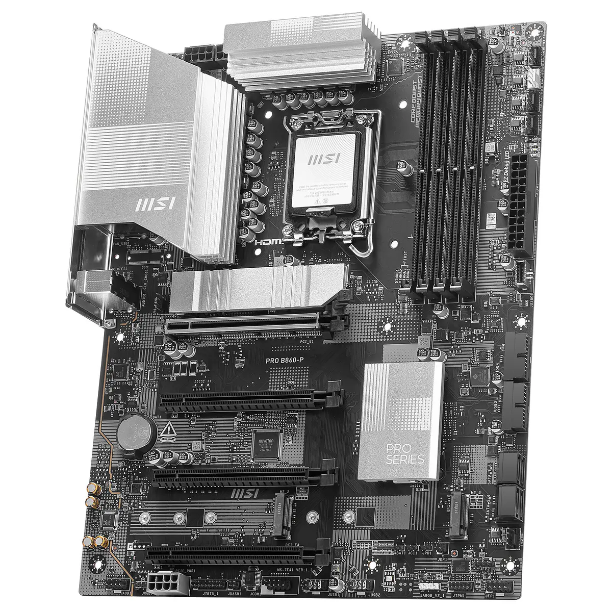 MSI PRO B860-P – CARTE MÈR ATX – INTEL LGA 1851- 4 X DDR5 – M.2 NVME – XMP 3.0 – HDMI/DP – BLACK