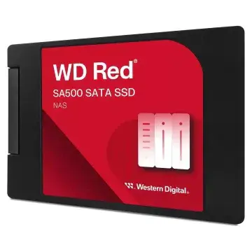 WESTERN DIGITAL RED SA500 – 500GB SSD SATA 2.5 – 6GB/S – 560MB/S – NAS 3D NAND – SYNOLOGY – BLACK