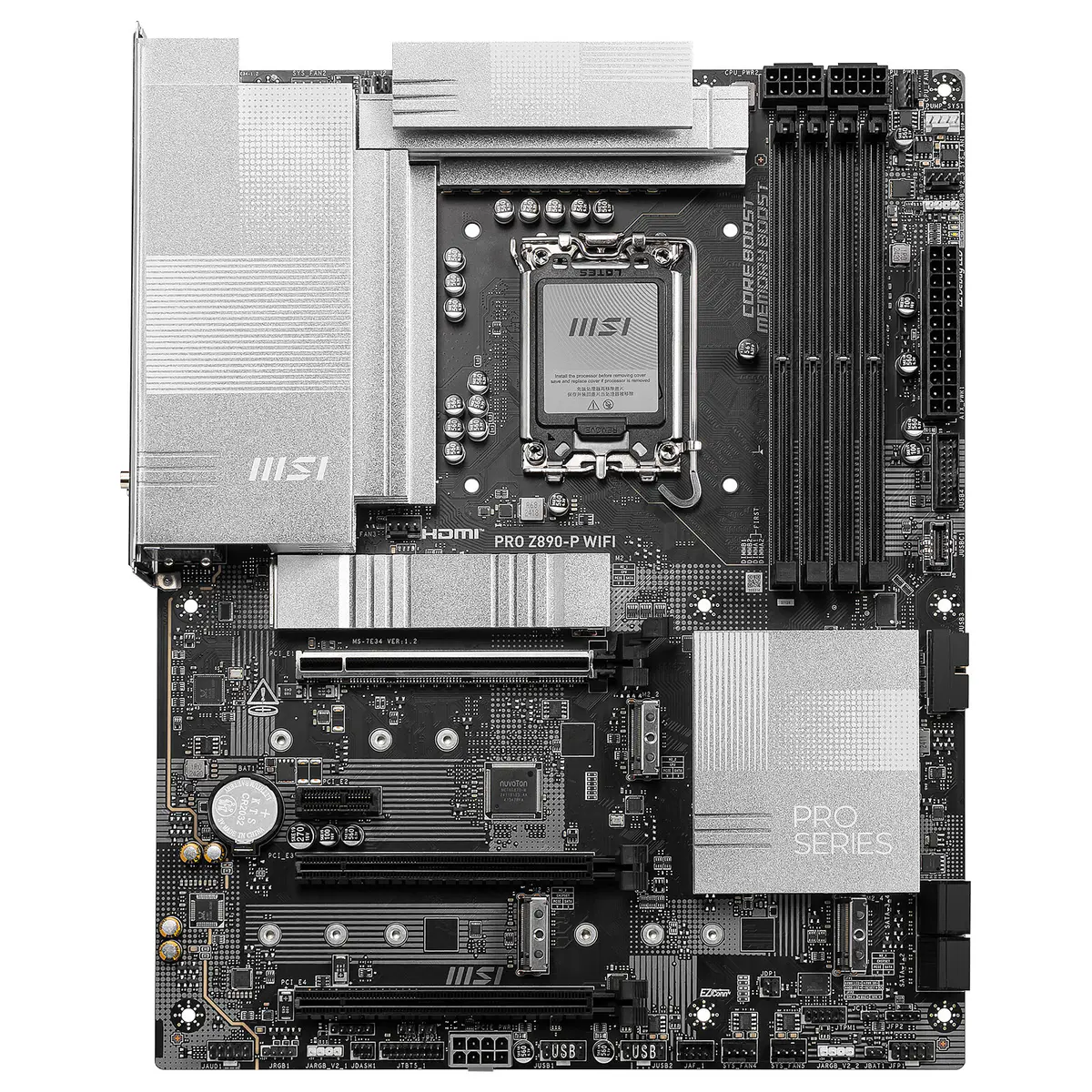 MSI PRO Z890-P WIFI – ATX SOCKET 185 – INTEL Z890 – 4X DDR5 – WI-FI 7 – 9200 MHz -M.2 PCIE 5.0 -LAN5