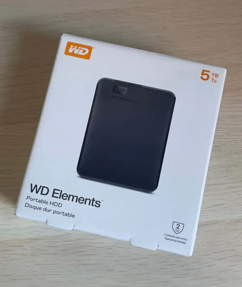 WD ELEMENTS PORTABLE 5TO HDD – DISQUE DUR EXTERNE 2.5″ PORTABLE – USB 3.0 – NOIR – BLACK