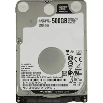 WD BLACK 500GB GAMING HARD DISK – DISQUE DUR INTERNE 2.5″ HDD – 7200 RPM – SATA 6GB/S – PC – LAPTOP