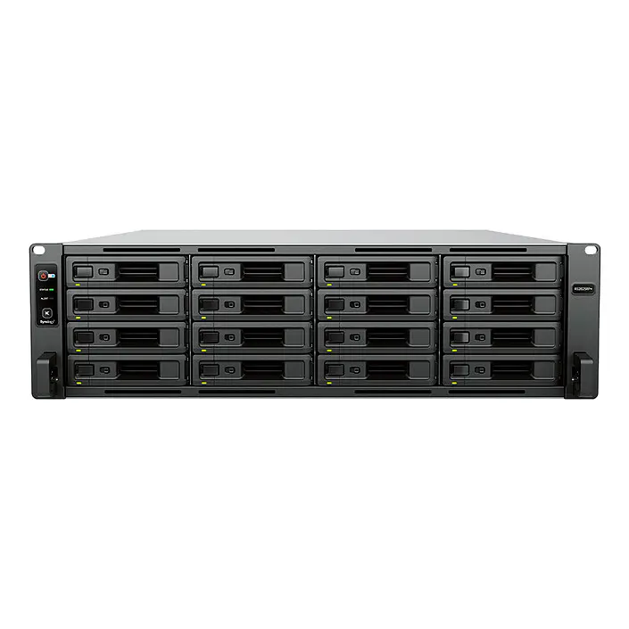 SYNOLOGY RS2825RP+ – BAIE DE STOCKAGE 16 BAIE – SERVEUR NAS RACK 3U – 16 BAIES 2.5″/3.5″ SATA – AMD RYZEN V1780B – 8GB DDR4 ECC – 10GBE + 2X 1GBE – DISKLESS + KIT RAIL RKS-02