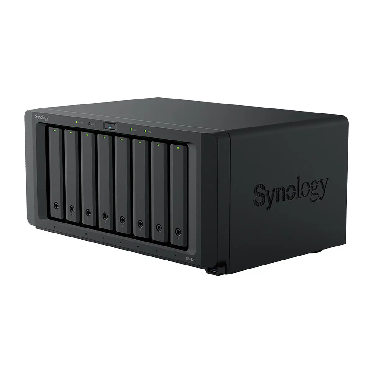 SYNOLOGY DISKSTATION DS1825+ SERVEUR NAS 8 BAIES – AMD RYZEN V1500B – 8GO DDR4 – 2X 2.5 GBE – SANS DISQUE – BLACK