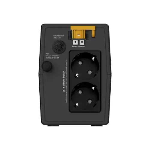 APC EASY-UPS BVG700I-GR – ONDULEUR TOUR LINE-INTERACTIVE 700VA – 230 V – 02 SORTIES PRISE FR – SCHUKO – LED