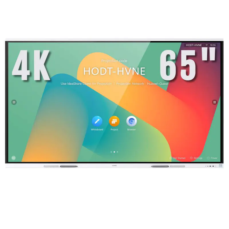 HUAWEI IDEAHUB BOARD 2 65″ – ÉCRAN INTERACTIF 4K – IDEAHUB CONTROLLER – IDEASHARE KEY – SUPPORT MURAL & ROULETTES – SANS OPSe