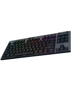 LOGITECH G915X LIGHTSPEED TKL – CLAVIER GAMING MECHANIQUE SANS FIL – LOW PROFILE TACTILE – QWERTY – RGB LIGHTSYNC – FORMAT TENKEYLESS – NOIR
