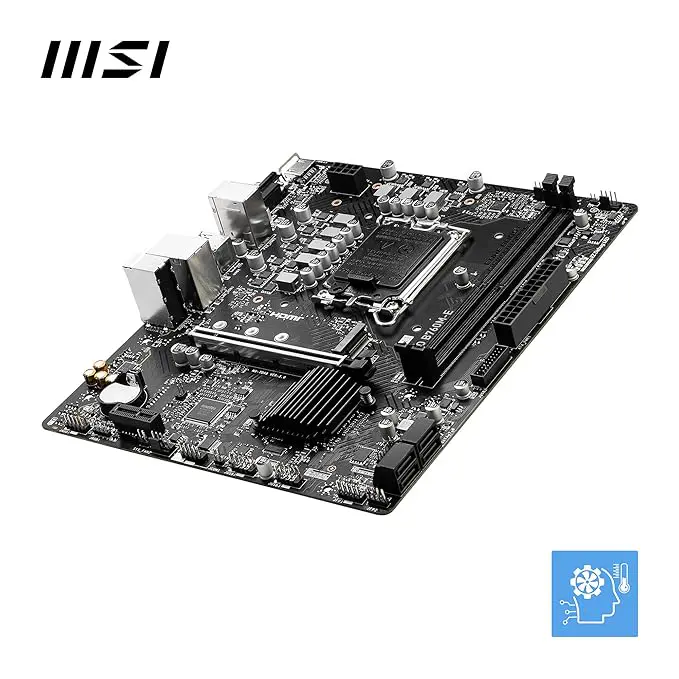 MSI PRO B760M-E DDR5 – CARTE MERE MICRO-ATX – DDR5 – PCIE 4.0 – LGA 1700 – BLACK