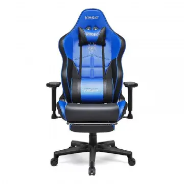 KIROGI SIÉGE GAMING 2076 XL – ACCOUDOIR 5D – REPOSE-PIEDS – ROTATION À 360 – ERGONOMIQUE – BLEU