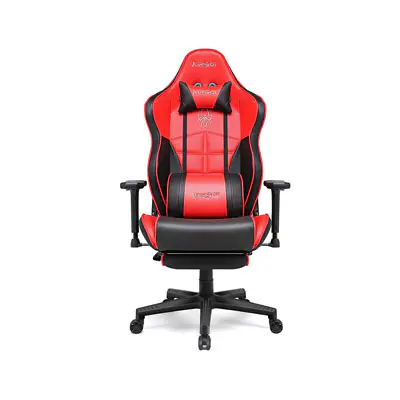 KIROGI SIÉGE GAMING 2076 XL – ACCOUDOIR 5D – REPOSE-PIEDS – ROTATION À 360 – ERGONOMIQUE – ROUGE