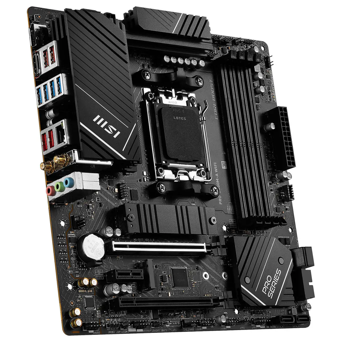 MSI PRO B650M-A WIFI – MICRO ATX AM5 – 4X DDR5 – M.2 PCIE 4.0 – PCIE 4.0 – LAN 2.5 GBE – WI-FI 6E