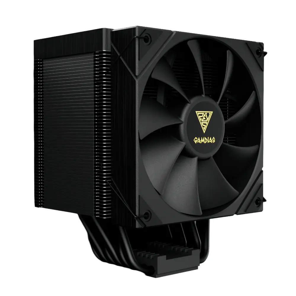 GAMDIAS BOREAS M2-61L – REFROIDISSEUR AVEC ÉCRAN LCD – INTEL & AMD – ALUMINIUM – 120 MM PWM – BLACK