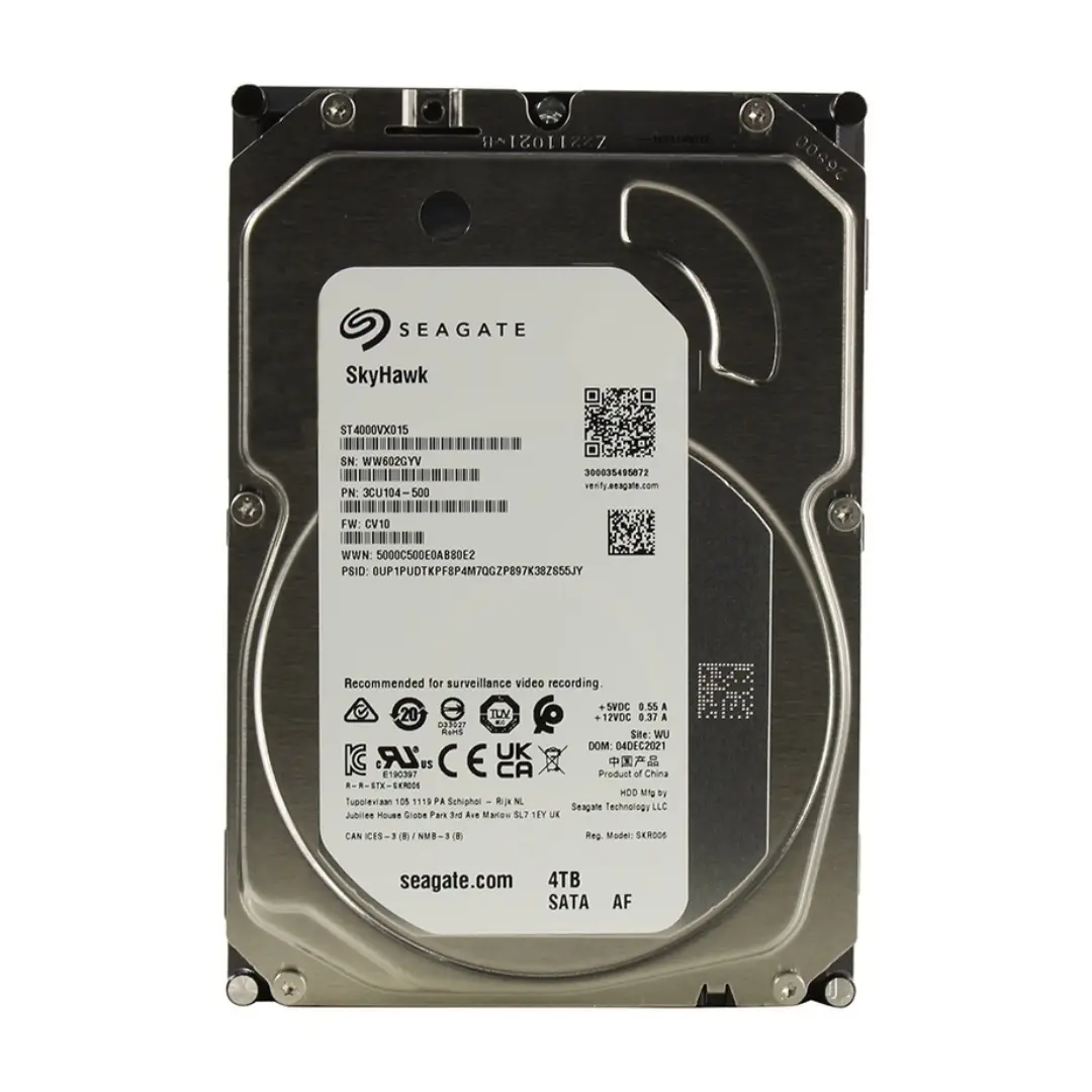SEAGATE SKYHAWK – DISQUE DUR 4TO – 3,5 POUCES HDD – SATA III (6 GB/S) – 5400 TR/MIN – 180 MO/S