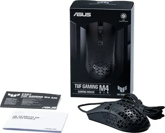 ASUS TUF GAMIN P307 M4 AIR – SOURIS FILARE – 16 000 DPI – 6 BOUTONS – USB A – 40G – BLACK