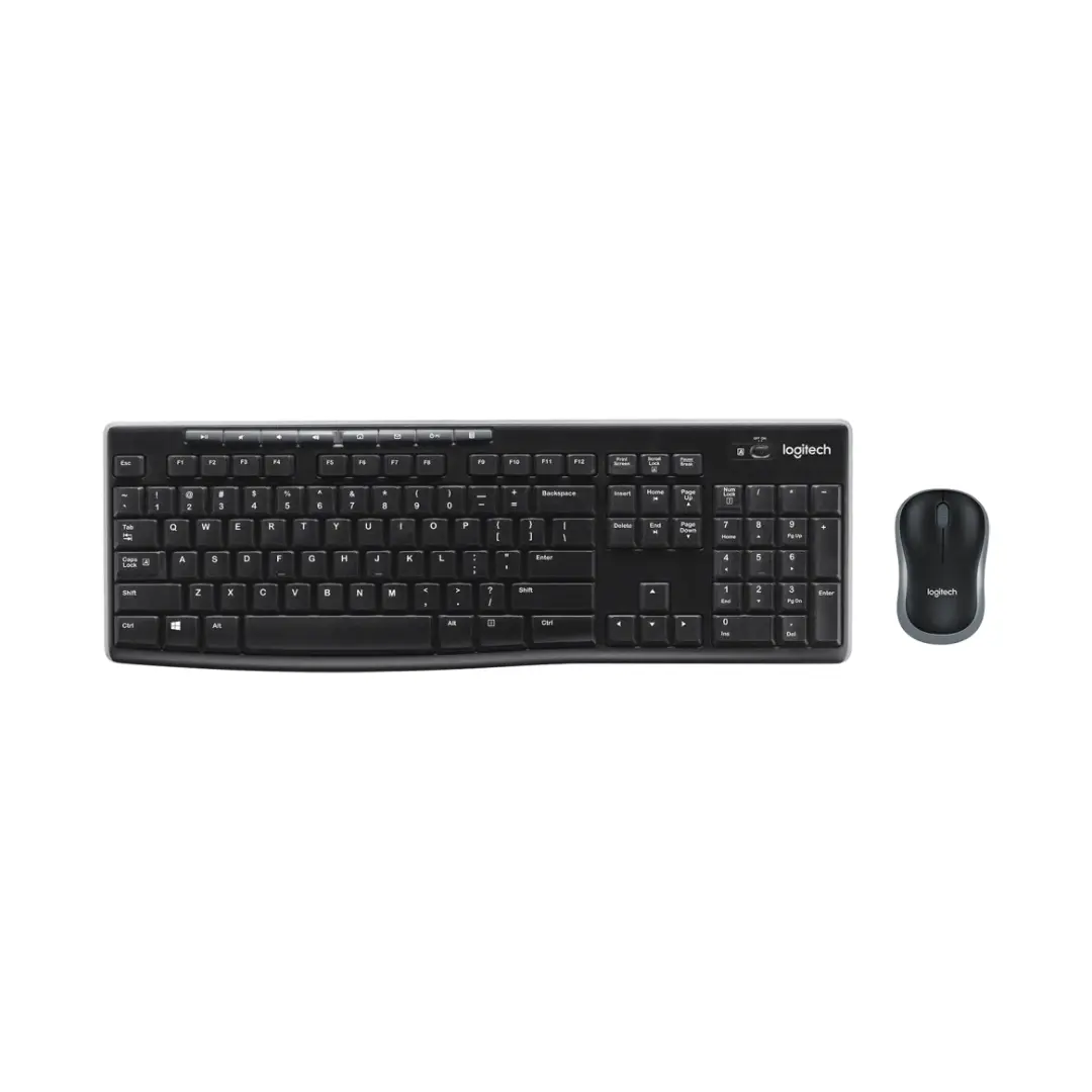 LOGITECH MK270 SILENT – ENSEMBLE SOURIS ET CLAVIER SANS FIL – SILENT TOUCH – USB – PILE AA – BLACK