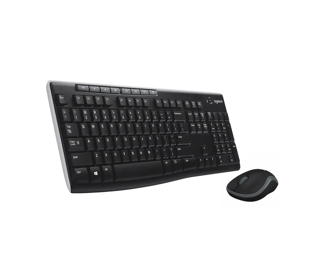 LOGITECH MK270 SILENT – ENSEMBLE SOURIS ET CLAVIER SANS FIL – SILENT TOUCH – USB – PILE AA – BLACK