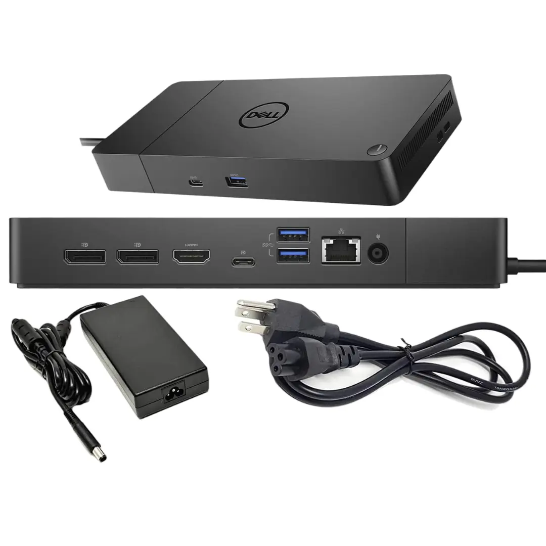 DELL WD19DS – STATION D’ACCUEIL 240W – USB 3.1 – TYPE-C – DP/HDMI – RJ-45 – MULTI-ÉCRANS – BLACK