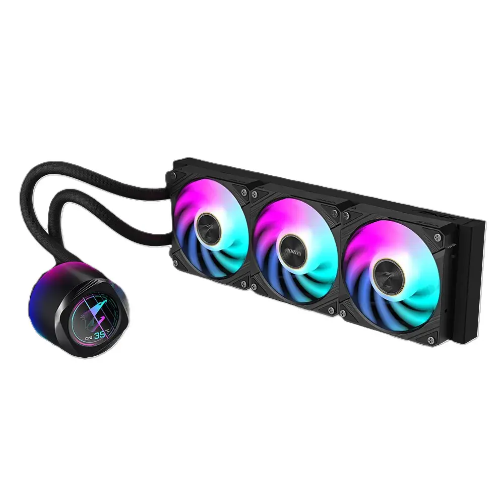 GIGABYTE AORUS WATERFORCE X II 360 – WATERCOOLING ULTRA PERFORMANCE – LCD – 360 MM – RGB – BLACK