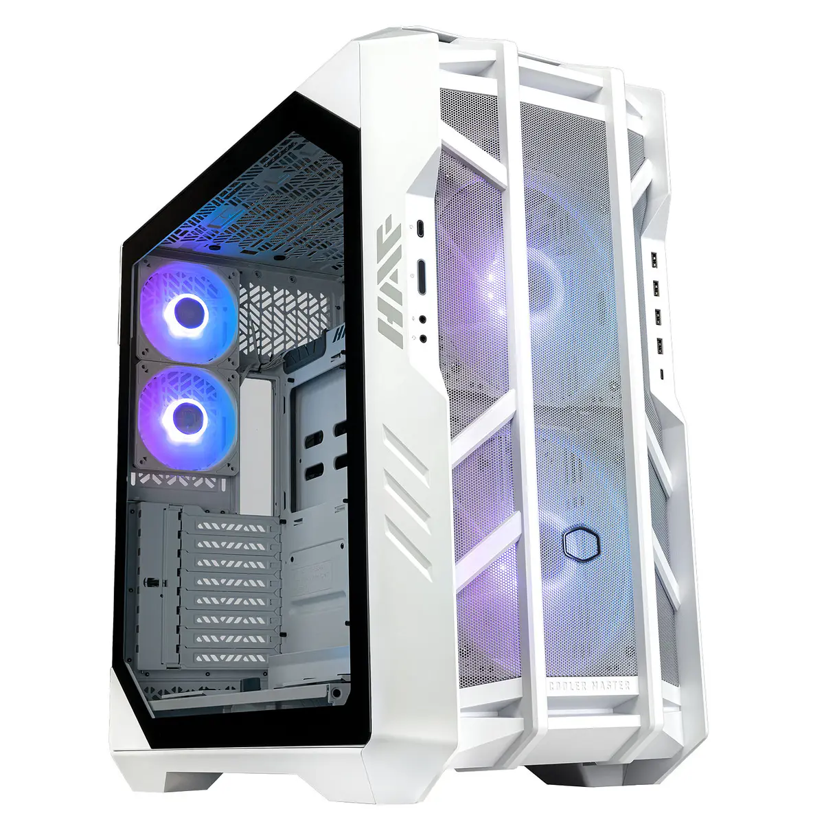 COOLER MASTER HAF 700 – BOÎTIER GRAND TOUR – 5 FAN INCLUS – VERRE TREMPÉ – HUB ARGB 5 PORTS – BLANC