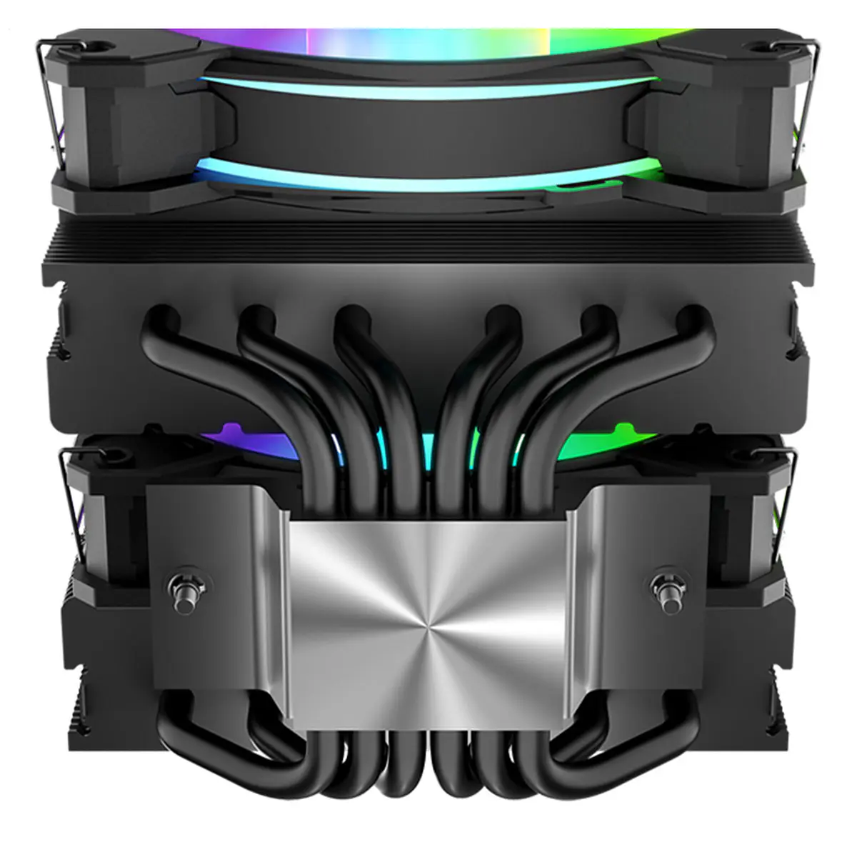 COOLER MASTER HYPER 622 HALO BLACK – INTEL & AMD – LED ARGB – ALUMINIUM – 3 BROCHES – 2 FAN 120MM