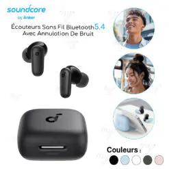 SOUNDCORE BY ANKER R50i NC – ÉCOUTEURS SANS FIL – RÉDUCTION DE BRUIT ACTIVE – BLUETOOTH 5.3 – 45H D’AUTONOMIE