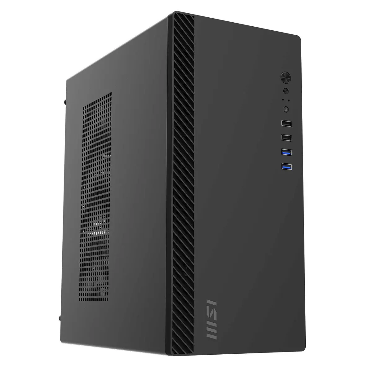 MSI PRO SHIELD M100P – BOITIER PC GAMING MICRO-ATX – AIRFLOW – ACIER PANNEAU LATÉRAL – BLACK