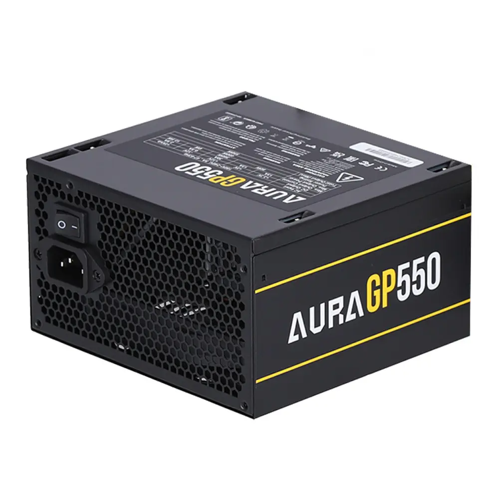 GAMDIAS AURA GP550 – ALIMENTATION 550W – ULTRA SILENCIEUSE – ATX STANDARD – HIGH EFFICIENCY – BLACK