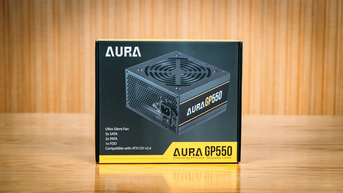 GAMDIAS AURA GP550 – ALIMENTATION 550W – ULTRA SILENCIEUSE – ATX STANDARD – HIGH EFFICIENCY – BLACK
