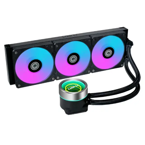 LIAN LI GALAHAD II TRINITY SL-INFINITY 360 – WATERCOOLING 360MM – ARGB – LCD – INTEL & AMD – BLACK