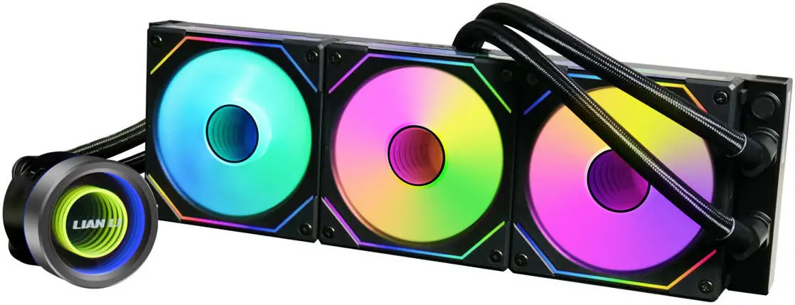 LIAN LI GALAHAD II TRINITY SL-INFINITY 360 – WATERCOOLING 360MM – ARGB – LCD – INTEL & AMD – BLACK