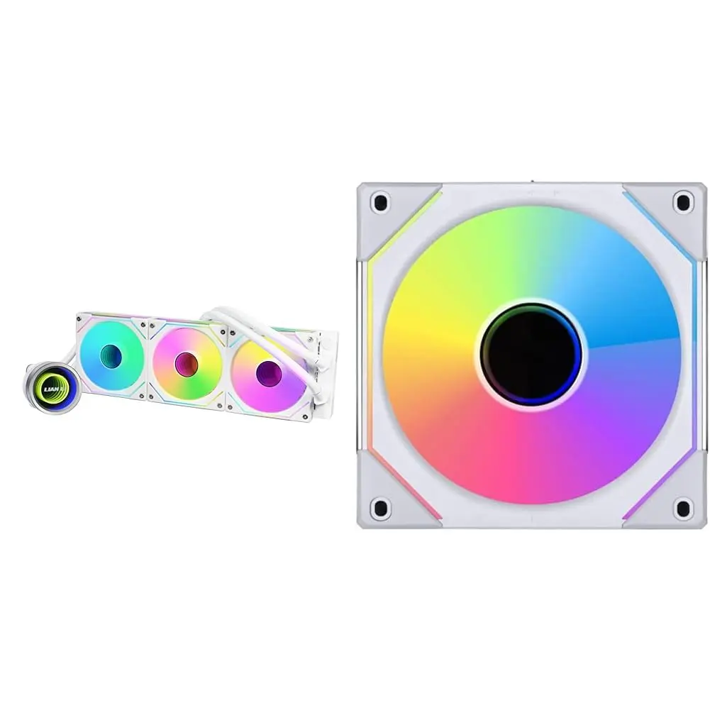 LIAN LI GALAHAD II TRINITY SL-INFINITY 360 – WATERCOOLING 360MM – ARGB – LCD – INTEL & AMD – WHITE