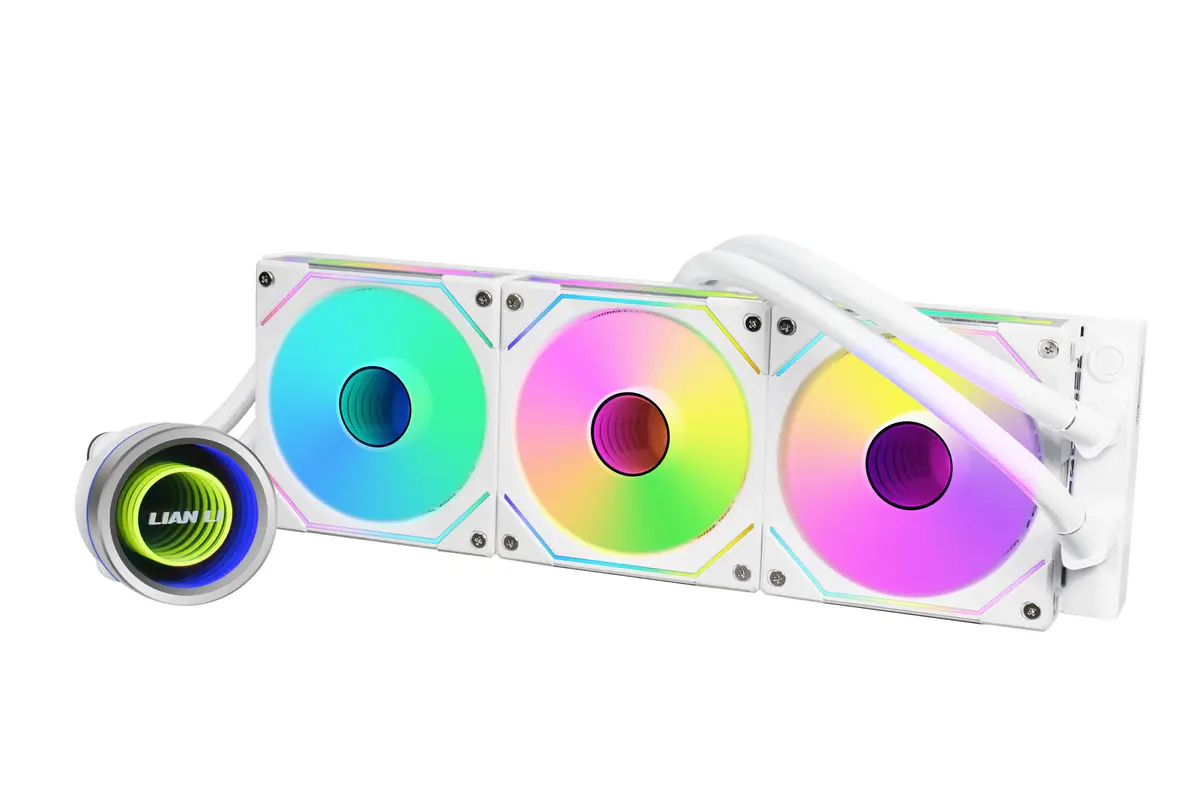 LIAN LI GALAHAD II TRINITY SL-INFINITY 360 – WATERCOOLING 360MM – ARGB – LCD – INTEL & AMD – WHITE