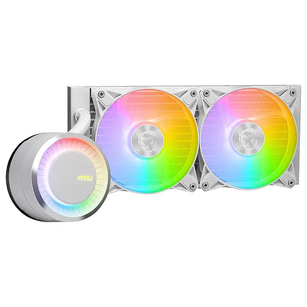 MSI MAG CORELIQUID E240 – WATERCOOLING 240MM – 2 X FANS ARGB – PERFORMANCE – INTEL & AMD – WHITE