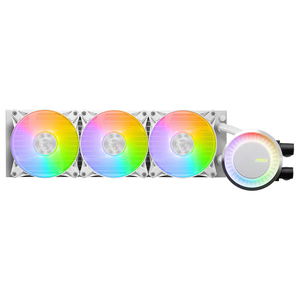 MSI MAG CORELIQUID E360 – WATER COOLING 360MM – 3 X FANS ARGB – PERFORMANCE – INTEL & AMD – WHITE